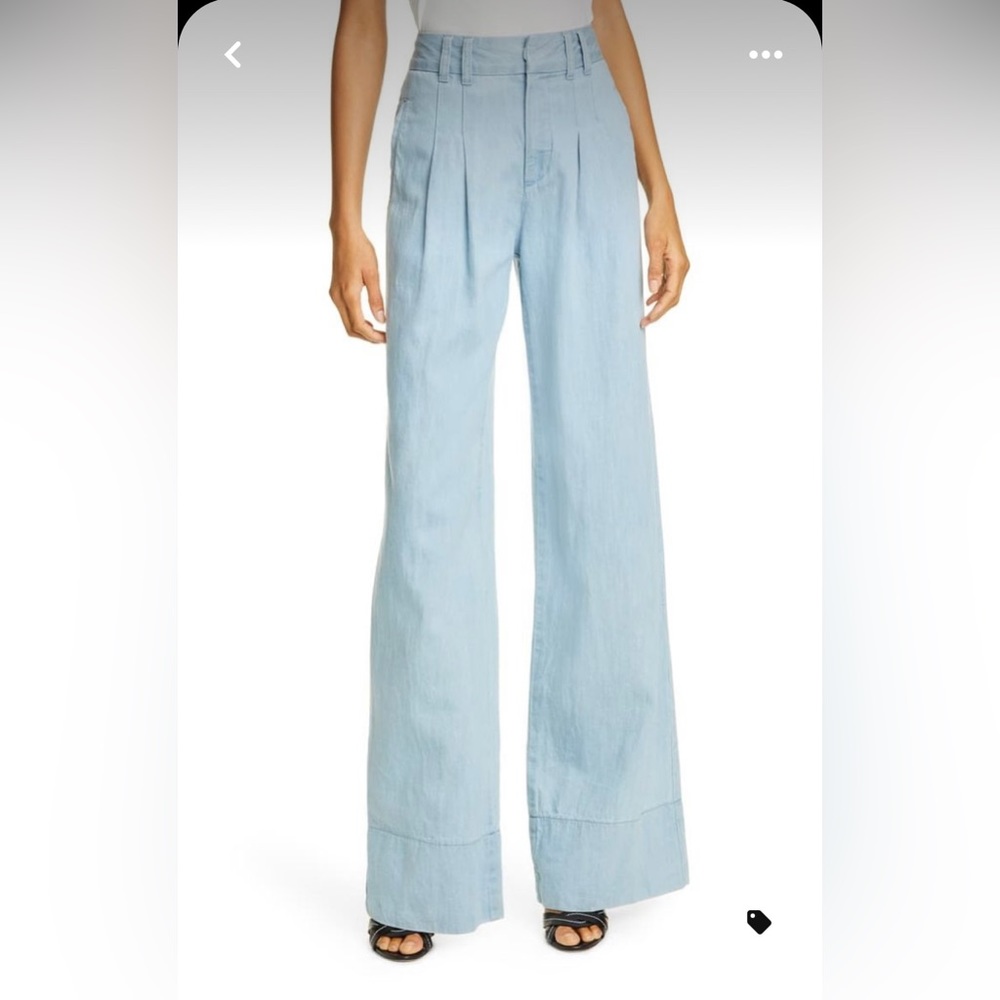 Veronica Beard Layla Pleat Front Pant Size 24